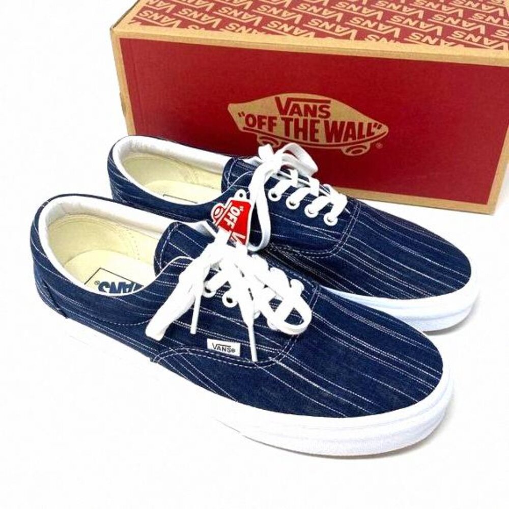 💖MEGA SALE💖VANS Era Suiting Blue Navy Stripes VN0A4U392RI Men's Textile Casual - Picture 8 of 12